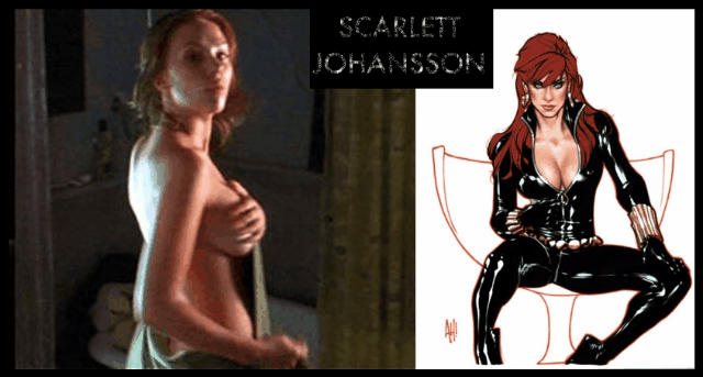 scarlett johansson black widow nude